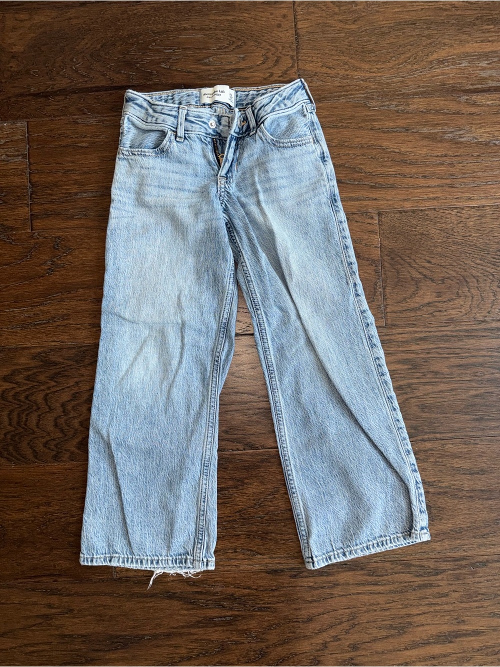 abercrombie kids Light Blue Wide Leg Jeans